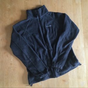 EUC Gray Columbia Fleece Zip up Jacket